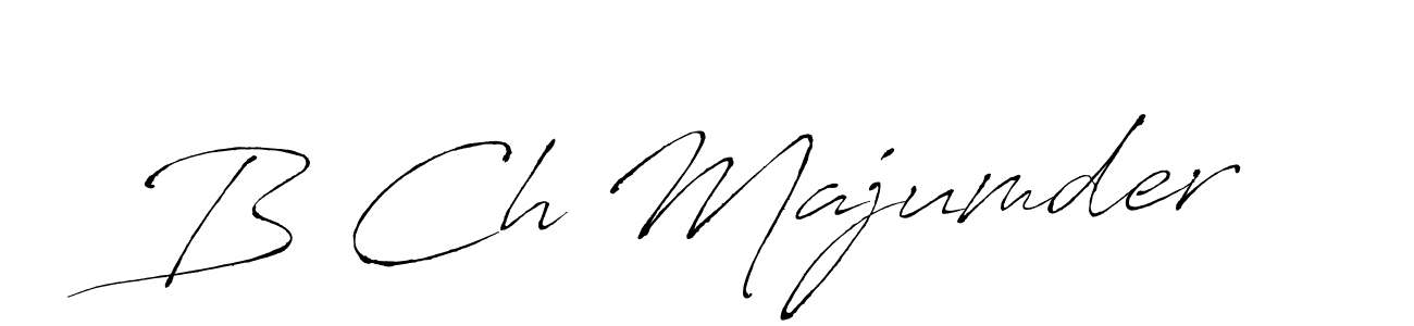 B Ch Majumder stylish signature style. Best Handwritten Sign (Antro_Vectra) for my name. Handwritten Signature Collection Ideas for my name B Ch Majumder. B Ch Majumder signature style 6 images and pictures png