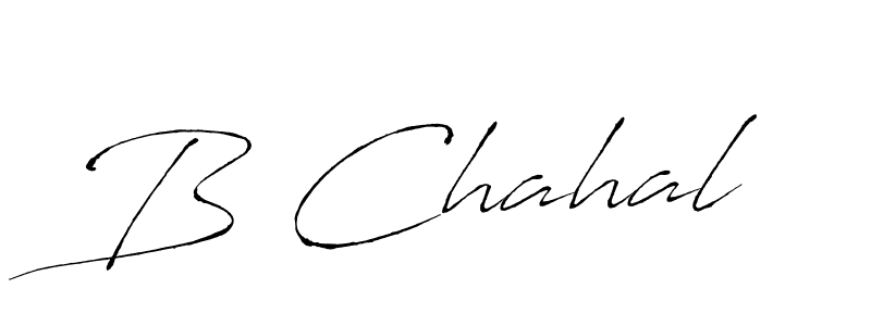 How to make B Chahal name signature. Use Antro_Vectra style for creating short signs online. This is the latest handwritten sign. B Chahal signature style 6 images and pictures png