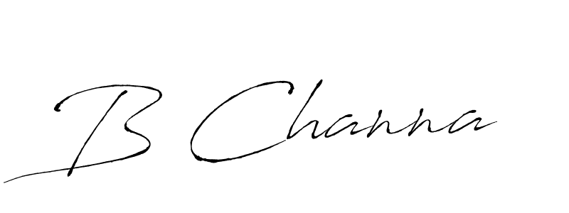 Also we have B Channa name is the best signature style. Create professional handwritten signature collection using Antro_Vectra autograph style. B Channa signature style 6 images and pictures png