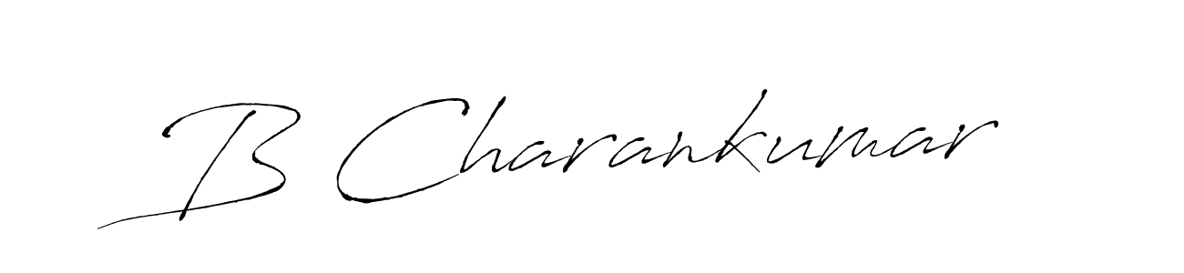 This is the best signature style for the B Charankumar name. Also you like these signature font (Antro_Vectra). Mix name signature. B Charankumar signature style 6 images and pictures png