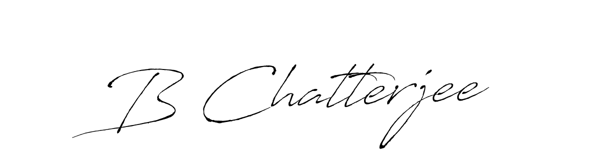 How to make B Chatterjee name signature. Use Antro_Vectra style for creating short signs online. This is the latest handwritten sign. B Chatterjee signature style 6 images and pictures png