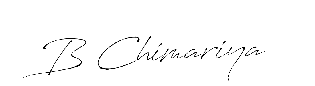 B Chimariya stylish signature style. Best Handwritten Sign (Antro_Vectra) for my name. Handwritten Signature Collection Ideas for my name B Chimariya. B Chimariya signature style 6 images and pictures png