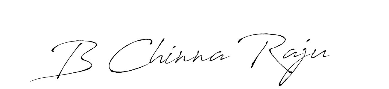 You should practise on your own different ways (Antro_Vectra) to write your name (B Chinna Raju) in signature. don't let someone else do it for you. B Chinna Raju signature style 6 images and pictures png