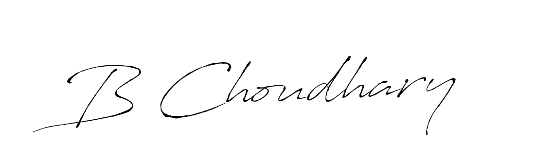 Design your own signature with our free online signature maker. With this signature software, you can create a handwritten (Antro_Vectra) signature for name B Choudhary. B Choudhary signature style 6 images and pictures png
