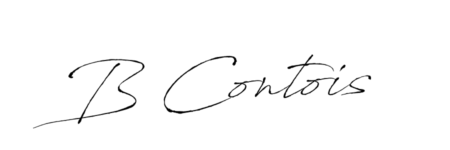 How to make B Contois signature? Antro_Vectra is a professional autograph style. Create handwritten signature for B Contois name. B Contois signature style 6 images and pictures png