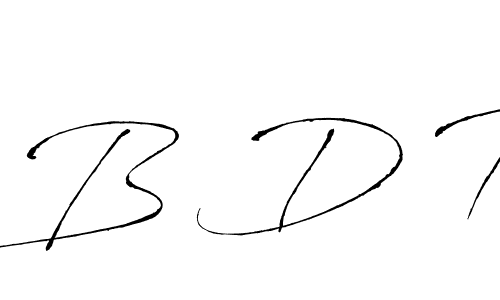 Create a beautiful signature design for name B D T. With this signature (Antro_Vectra) fonts, you can make a handwritten signature for free. B D T signature style 6 images and pictures png