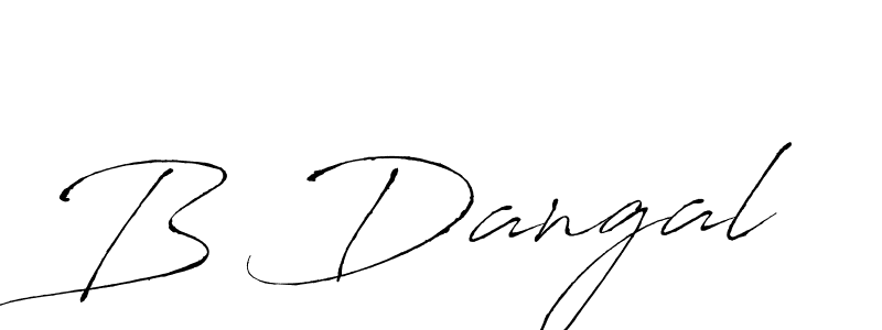 How to Draw B Dangal signature style? Antro_Vectra is a latest design signature styles for name B Dangal. B Dangal signature style 6 images and pictures png