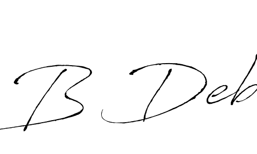 The best way (Antro_Vectra) to make a short signature is to pick only two or three words in your name. The name B Deb include a total of six letters. For converting this name. B Deb signature style 6 images and pictures png
