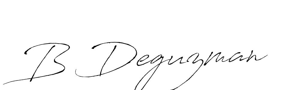 Create a beautiful signature design for name B Deguzman. With this signature (Antro_Vectra) fonts, you can make a handwritten signature for free. B Deguzman signature style 6 images and pictures png