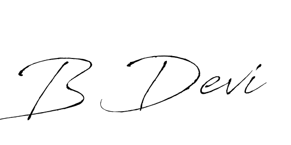Make a beautiful signature design for name B Devi. With this signature (Antro_Vectra) style, you can create a handwritten signature for free. B Devi signature style 6 images and pictures png