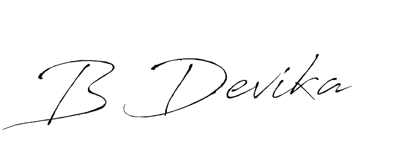 Design your own signature with our free online signature maker. With this signature software, you can create a handwritten (Antro_Vectra) signature for name B Devika. B Devika signature style 6 images and pictures png