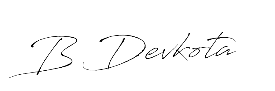 B Devkota stylish signature style. Best Handwritten Sign (Antro_Vectra) for my name. Handwritten Signature Collection Ideas for my name B Devkota. B Devkota signature style 6 images and pictures png