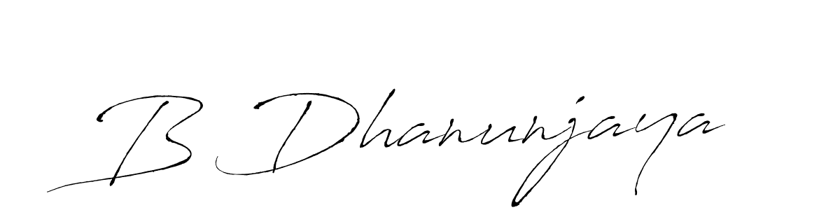 Also we have B Dhanunjaya name is the best signature style. Create professional handwritten signature collection using Antro_Vectra autograph style. B Dhanunjaya signature style 6 images and pictures png