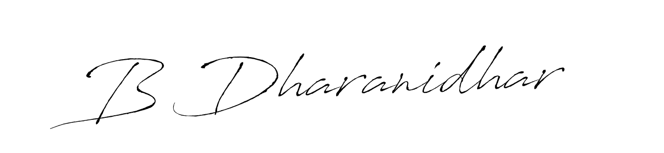 You can use this online signature creator to create a handwritten signature for the name B Dharanidhar. This is the best online autograph maker. B Dharanidhar signature style 6 images and pictures png