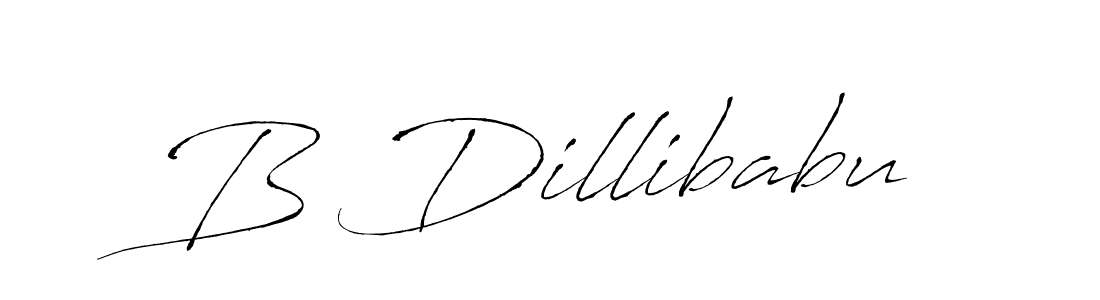 Similarly Antro_Vectra is the best handwritten signature design. Signature creator online .You can use it as an online autograph creator for name B Dillibabu. B Dillibabu signature style 6 images and pictures png