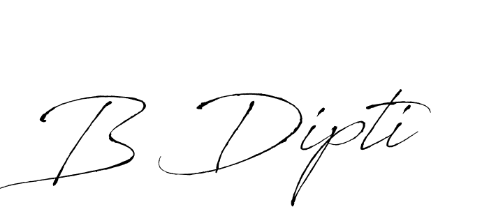 The best way (Antro_Vectra) to make a short signature is to pick only two or three words in your name. The name B Dipti include a total of six letters. For converting this name. B Dipti signature style 6 images and pictures png