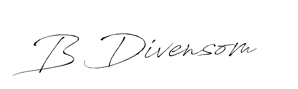 Also we have B Divensom name is the best signature style. Create professional handwritten signature collection using Antro_Vectra autograph style. B Divensom signature style 6 images and pictures png