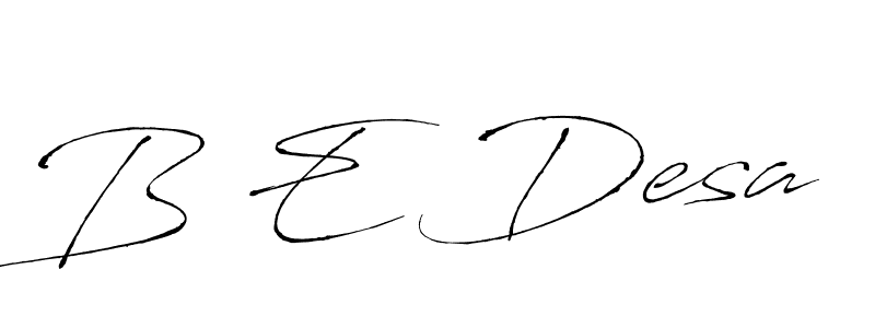 You can use this online signature creator to create a handwritten signature for the name B E Desa. This is the best online autograph maker. B E Desa signature style 6 images and pictures png