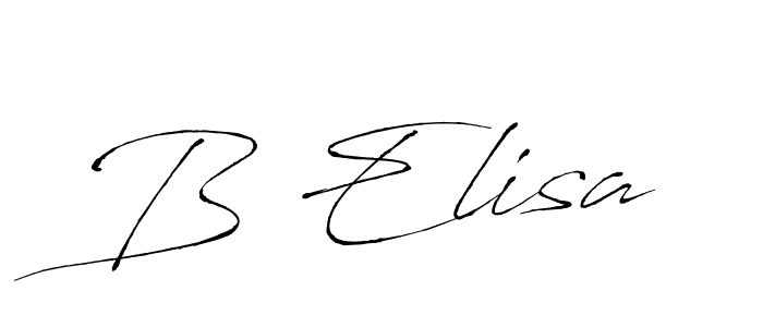 Design your own signature with our free online signature maker. With this signature software, you can create a handwritten (Antro_Vectra) signature for name B Elisa. B Elisa signature style 6 images and pictures png