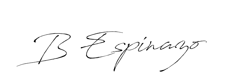 Create a beautiful signature design for name B Espinazo. With this signature (Antro_Vectra) fonts, you can make a handwritten signature for free. B Espinazo signature style 6 images and pictures png