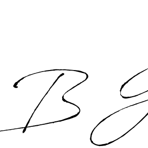 Create a beautiful signature design for name B G. With this signature (Antro_Vectra) fonts, you can make a handwritten signature for free. B G signature style 6 images and pictures png