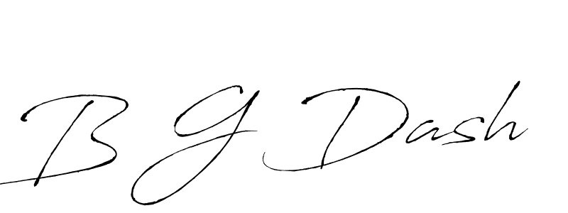 Also we have B G Dash name is the best signature style. Create professional handwritten signature collection using Antro_Vectra autograph style. B G Dash signature style 6 images and pictures png