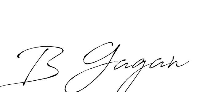 How to make B Gagan name signature. Use Antro_Vectra style for creating short signs online. This is the latest handwritten sign. B Gagan signature style 6 images and pictures png