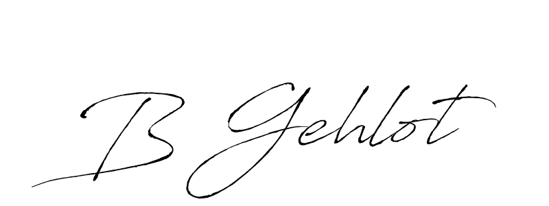 Antro_Vectra is a professional signature style that is perfect for those who want to add a touch of class to their signature. It is also a great choice for those who want to make their signature more unique. Get B Gehlot name to fancy signature for free. B Gehlot signature style 6 images and pictures png