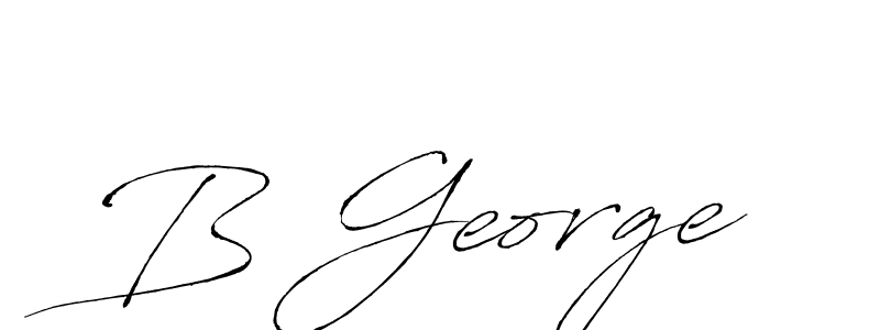 Create a beautiful signature design for name B George. With this signature (Antro_Vectra) fonts, you can make a handwritten signature for free. B George signature style 6 images and pictures png