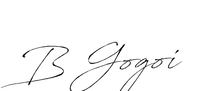 How to make B Gogoi signature? Antro_Vectra is a professional autograph style. Create handwritten signature for B Gogoi name. B Gogoi signature style 6 images and pictures png