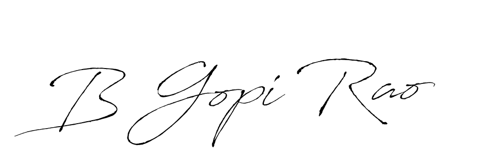 Make a beautiful signature design for name B Gopi Rao. With this signature (Antro_Vectra) style, you can create a handwritten signature for free. B Gopi Rao signature style 6 images and pictures png