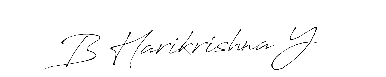 Create a beautiful signature design for name B Harikrishna Y. With this signature (Antro_Vectra) fonts, you can make a handwritten signature for free. B Harikrishna Y signature style 6 images and pictures png