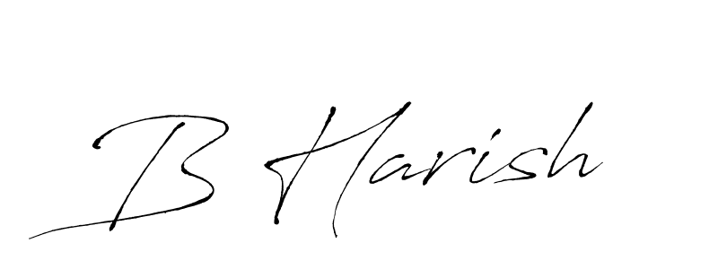 B Harish stylish signature style. Best Handwritten Sign (Antro_Vectra) for my name. Handwritten Signature Collection Ideas for my name B Harish. B Harish signature style 6 images and pictures png