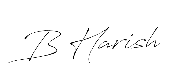 You should practise on your own different ways (Antro_Vectra) to write your name (B Harish) in signature. don't let someone else do it for you. B Harish signature style 6 images and pictures png