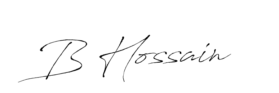 B Hossain stylish signature style. Best Handwritten Sign (Antro_Vectra) for my name. Handwritten Signature Collection Ideas for my name B Hossain. B Hossain signature style 6 images and pictures png