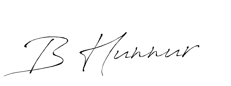 How to Draw B Hunnur signature style? Antro_Vectra is a latest design signature styles for name B Hunnur. B Hunnur signature style 6 images and pictures png
