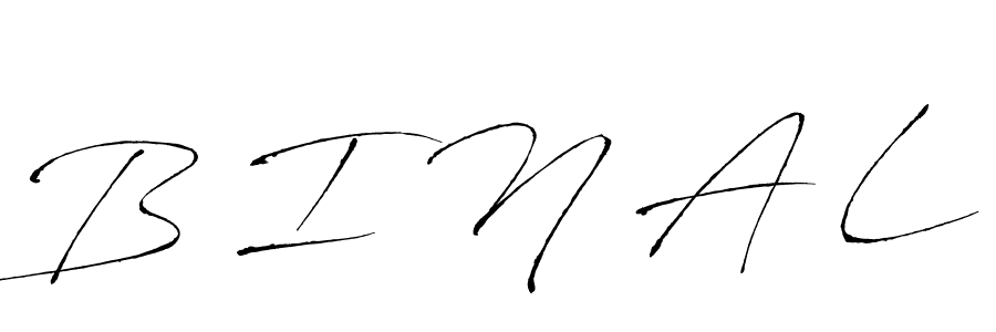 B I N A L stylish signature style. Best Handwritten Sign (Antro_Vectra) for my name. Handwritten Signature Collection Ideas for my name B I N A L. B I N A L signature style 6 images and pictures png