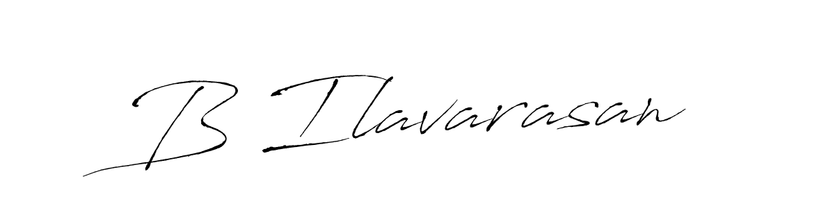 How to make B Ilavarasan signature? Antro_Vectra is a professional autograph style. Create handwritten signature for B Ilavarasan name. B Ilavarasan signature style 6 images and pictures png