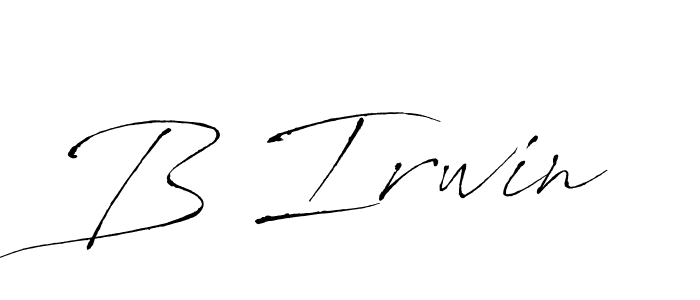 Also we have B Irwin name is the best signature style. Create professional handwritten signature collection using Antro_Vectra autograph style. B Irwin signature style 6 images and pictures png