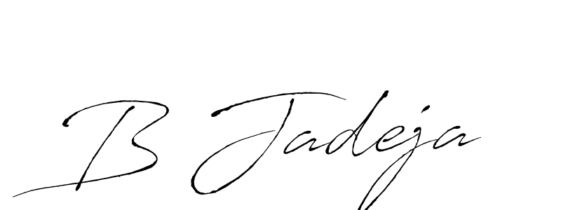 Also we have B Jadeja name is the best signature style. Create professional handwritten signature collection using Antro_Vectra autograph style. B Jadeja signature style 6 images and pictures png