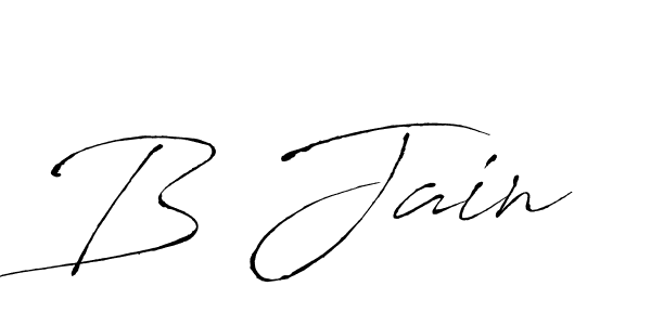 How to make B Jain name signature. Use Antro_Vectra style for creating short signs online. This is the latest handwritten sign. B Jain signature style 6 images and pictures png