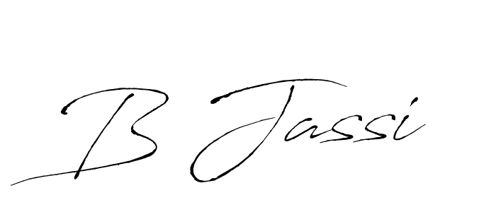 Make a beautiful signature design for name B Jassi. With this signature (Antro_Vectra) style, you can create a handwritten signature for free. B Jassi signature style 6 images and pictures png