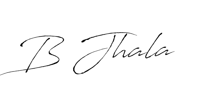 Make a beautiful signature design for name B Jhala. With this signature (Antro_Vectra) style, you can create a handwritten signature for free. B Jhala signature style 6 images and pictures png