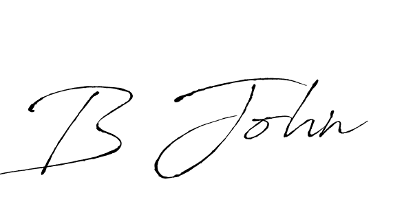 B John stylish signature style. Best Handwritten Sign (Antro_Vectra) for my name. Handwritten Signature Collection Ideas for my name B John. B John signature style 6 images and pictures png