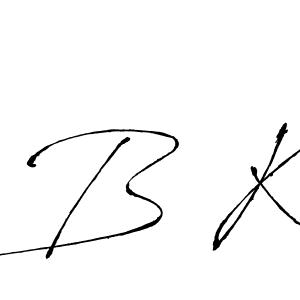 Similarly Antro_Vectra is the best handwritten signature design. Signature creator online .You can use it as an online autograph creator for name B K. B K signature style 6 images and pictures png