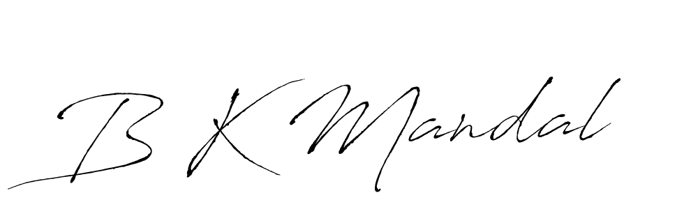 Also we have B K Mandal name is the best signature style. Create professional handwritten signature collection using Antro_Vectra autograph style. B K Mandal signature style 6 images and pictures png