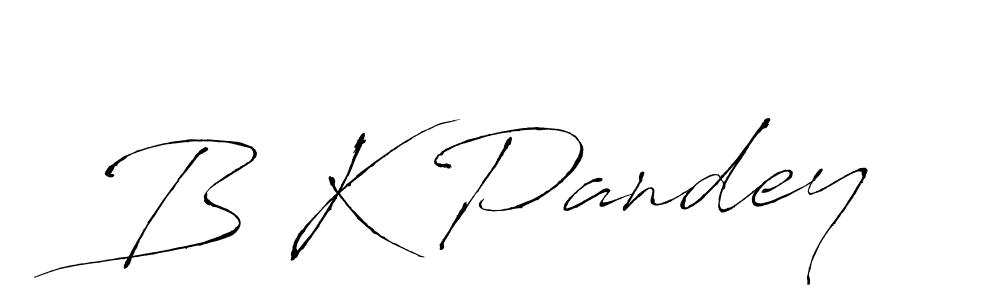 Also You can easily find your signature by using the search form. We will create B K Pandey name handwritten signature images for you free of cost using Antro_Vectra sign style. B K Pandey signature style 6 images and pictures png