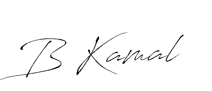 How to make B Kamal name signature. Use Antro_Vectra style for creating short signs online. This is the latest handwritten sign. B Kamal signature style 6 images and pictures png