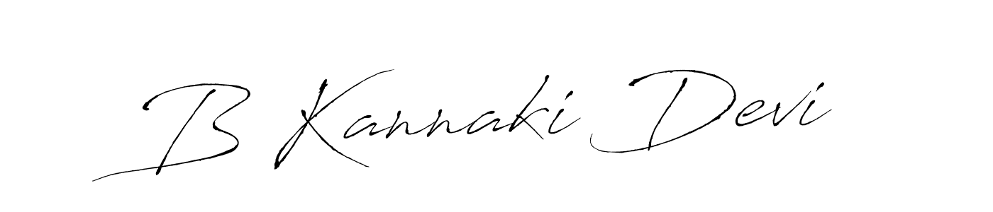 Design your own signature with our free online signature maker. With this signature software, you can create a handwritten (Antro_Vectra) signature for name B Kannaki Devi. B Kannaki Devi signature style 6 images and pictures png