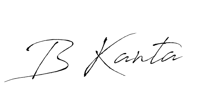 How to make B Kanta name signature. Use Antro_Vectra style for creating short signs online. This is the latest handwritten sign. B Kanta signature style 6 images and pictures png